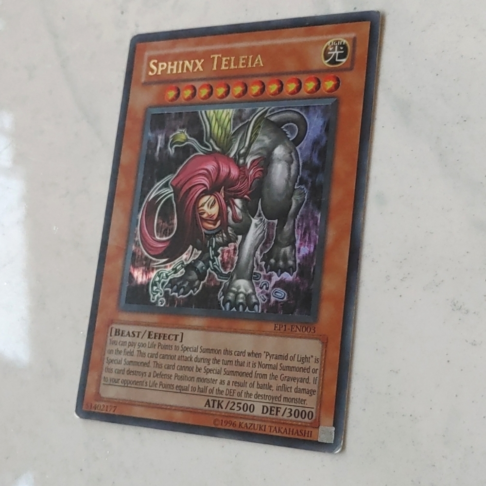 Yu-Gi-Oh EP1-EN003 Sphinx Teleia holo card
